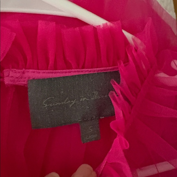 NWOT Pink Tulle Top - Picture 3 of 3